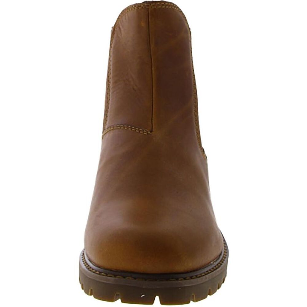 Eastland Womens Ida Tan Leather Pull On Ankle Chelsea Boots Shoes NWT - Picture 2 of 3